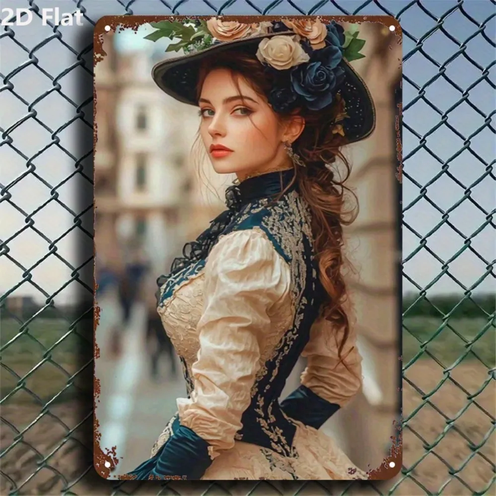 1pc iron sign 8x12inch vintage Victorian woman 2D portrait, waterproof, rustproof, easy hang, durable.
1pc iron sign 8x12inch vintage Victorian woman 2D portrait, waterproof, rustproof, easy hang, durable.