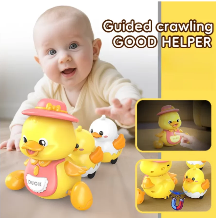 Musical Dancing Duck Toy Set Baby Crawling Toys Early Learning Interactive Crawling Toy Night Light Toy Gifts for Boys Girls
Musical Dancing Duck Toy Set Baby Crawling Toys Early Learning Interactive Crawling Toy Night Light Toy Gifts for Boys Girls