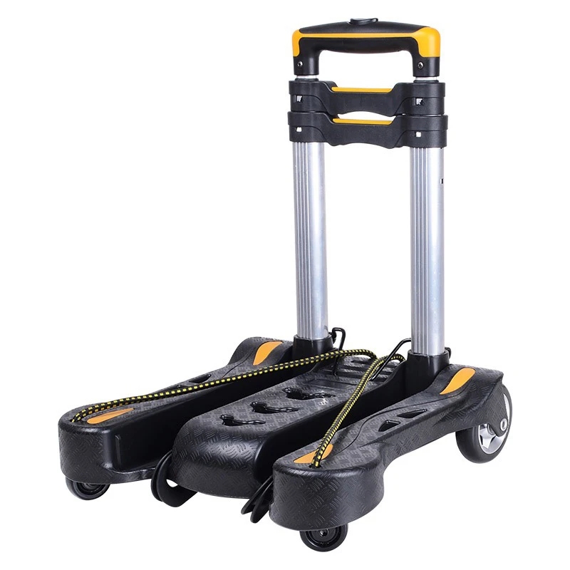 Swivel Wheel Folding Hand Truck, Portable Cart with Aluminum Pull Rod & Plastic Base, 40kg Load Capacity
Swivel Wheel Folding Hand Truck, Portable Cart with Aluminum Pull Rod & Plastic Base, 40kg Load Capacity