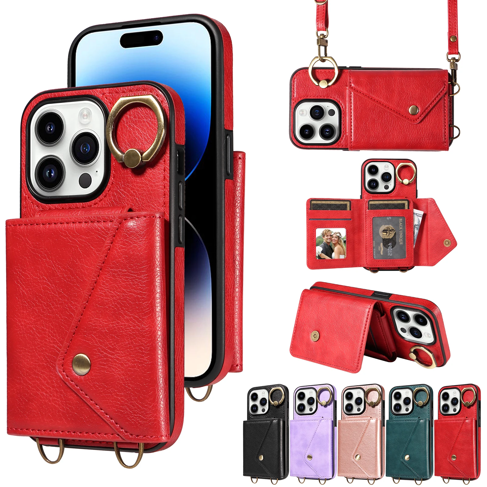 Card Pocket 002 Phone Case for iPhone 11 12 13 14 15 Pro Max 7 8 Plus XR XS Max PU Leather Back Cover Skins Shell Protector+Ring
Card Pocket 002 Phone Case for iPhone 11 12 13 14 15 Pro Max 7 8 Plus XR XS Max PU Leather Back Cover Skins Shell Protector+Ring
