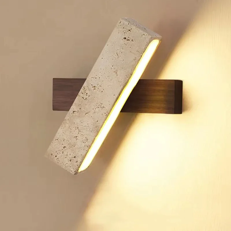 Japanese Wabi Sabi Huangdongshi Solid Wood Bedroom Bedside Wall Lamp Corridor Lamp for Homestay Walnut wood Warm Light
Japanese Wabi Sabi Huangdongshi Solid Wood Bedroom Bedside Wall Lamp Corridor Lamp for Homestay Walnut wood Warm Light