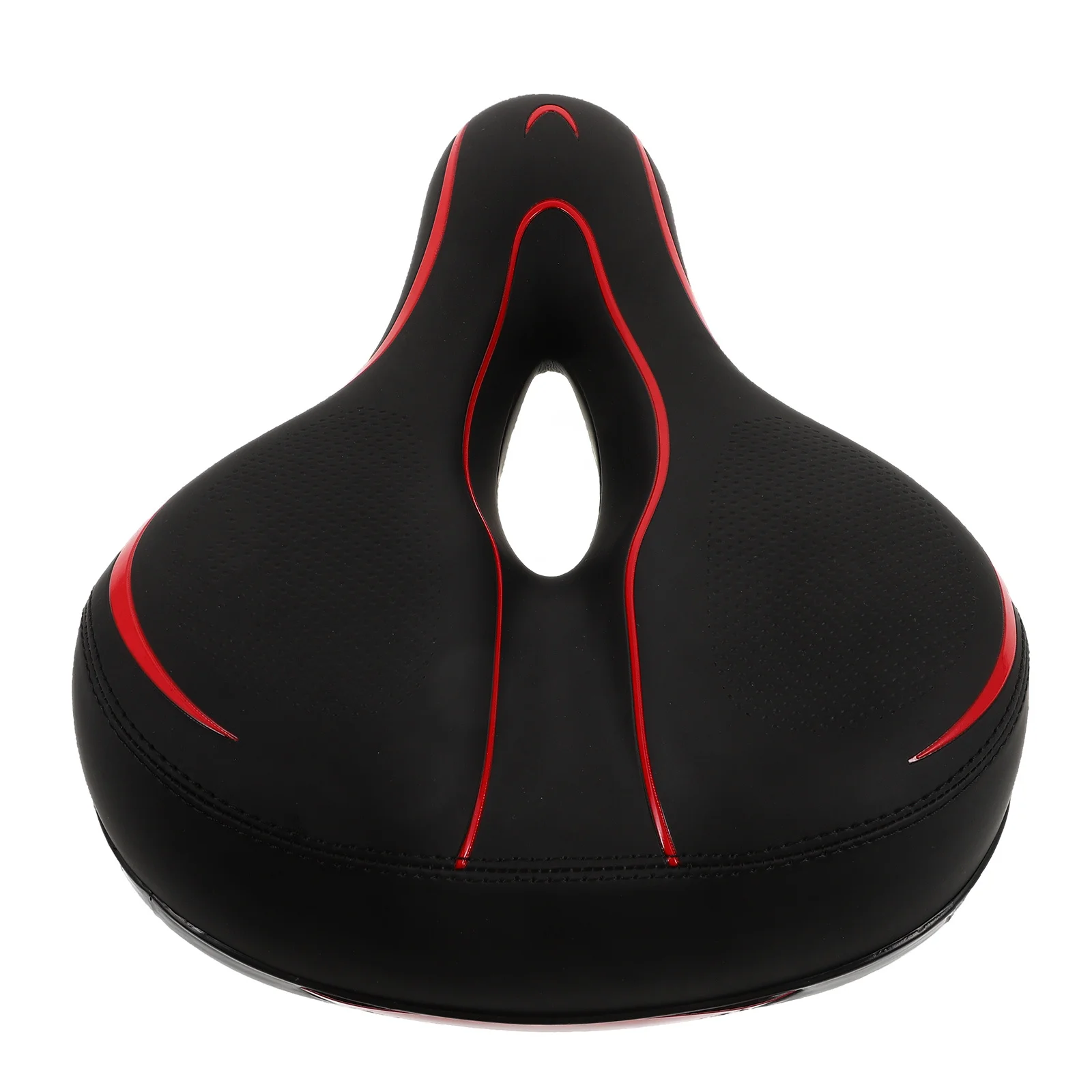 Comfortable Bike Saddle with Hollow Center Thickened Base Fits Standard Seat Post for Trekking Commuting Black Red
Comfortable Bike Saddle with Hollow Center Thickened Base Fits Standard Seat Post for Trekking Commuting Black Red
