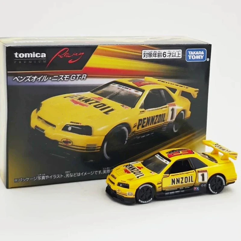Tomy 1/60 Scale Racing GT-R Alloy Simulation Car Model Static Collection Decorated Holiday Toys Souvenir Gift