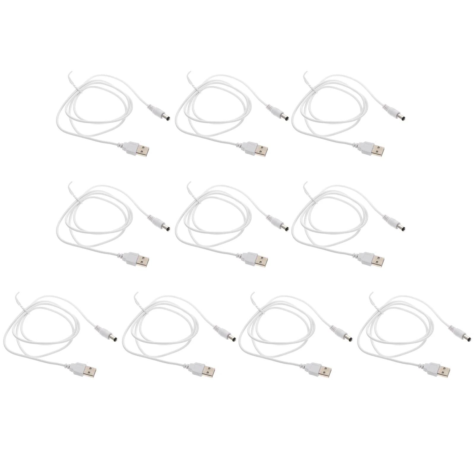 10Pcs Charging Cable Replacement USB to Dc 5.5x2.1mm Fast Safe Charge Copper Core Protection for Multiple Devices White
10Pcs Charging Cable Replacement USB to Dc 5.5x2.1mm Fast Safe Charge Copper Core Protection for Multiple Devices White