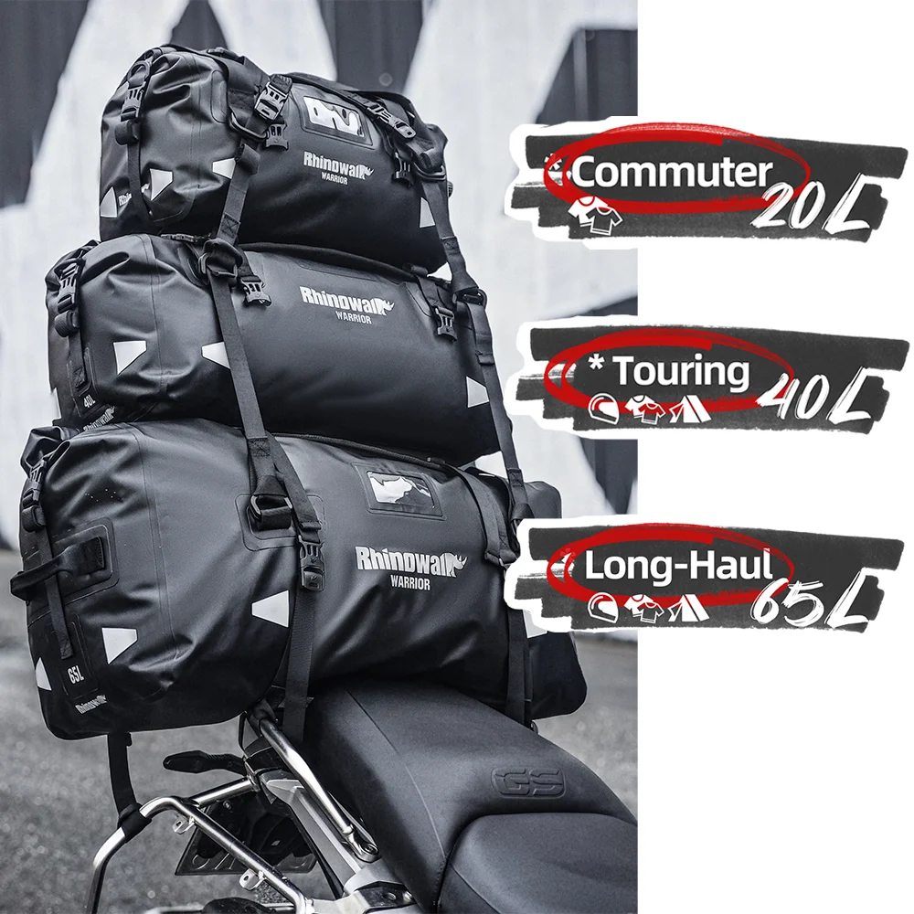 Rhinowalk Motorcycle Back Seat Bag Waterproof 20L/40L/65L Motor Saddlebag With MOLLE Expansion Panel Reflective Riding Backpack
Rhinowalk Motorcycle Back Seat Bag Waterproof 20L/40L/65L Motor Saddlebag With MOLLE Expansion Panel Reflective Riding Backpack