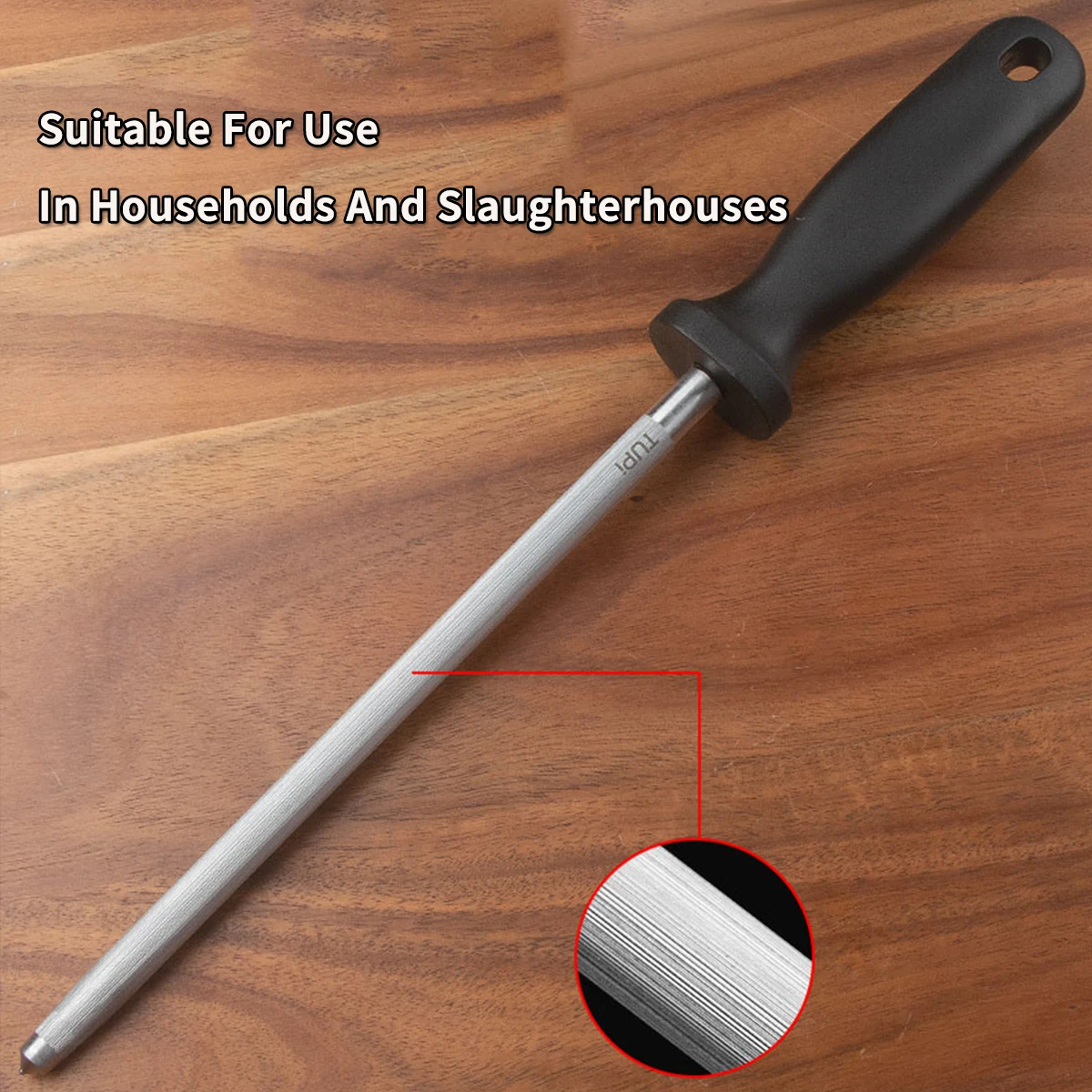 12" Portable Honing Steel | Heat-Treated Alloy Sharpener for Kitchen/BBQ/Camping, Compact Grinding Tool with Non-Slip Grip
12" Portable Honing Steel | Heat-Treated Alloy Sharpener for Kitchen/BBQ/Camping, Compact Grinding Tool with Non-Slip Grip