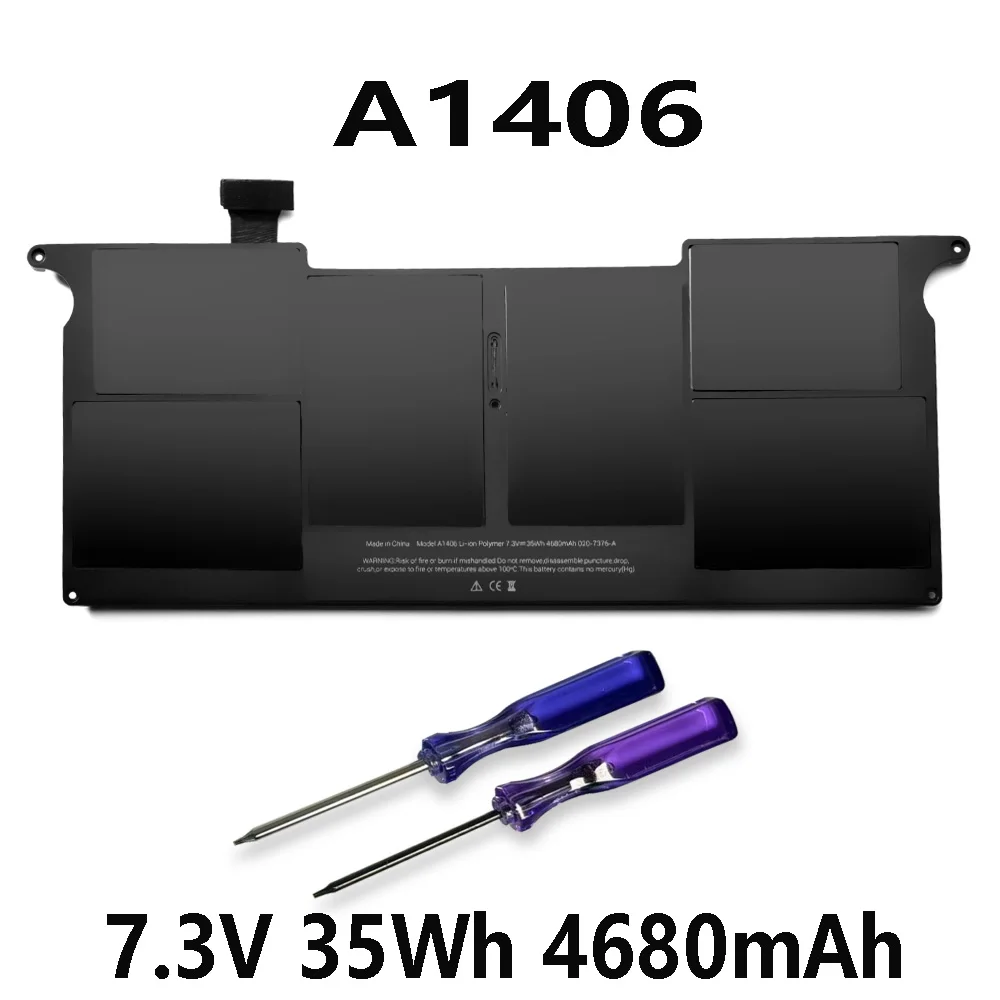 A1406 020-7377-A 7,3 В 35 Втч 4680 мАч Аккумулятор для ноутбука Apple MacBook Air 11 дюймов A1370 Mid 2011 A1465 2012 Версия Бесплатные инструменты
A1406 020-7377-A 7,3 В 35 Втч 4680 мАч Аккумулятор для ноутбука Apple MacBook Air 11 дюймов A1370 Mid 2011 A1465 2012 Версия Бесплатные инструменты