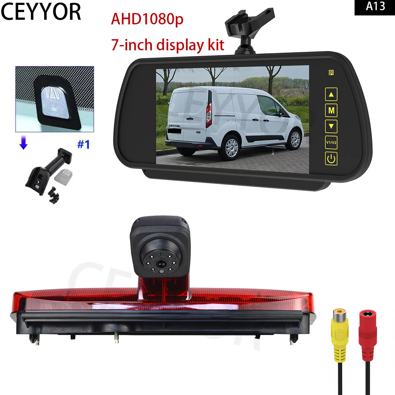 forReverse rearview camera for Ford Transit Connect high brake lights 2014-2017 with 7-inch reverse monitor
forReverse rearview camera for Ford Transit Connect high brake lights 2014-2017 with 7-inch reverse monitor