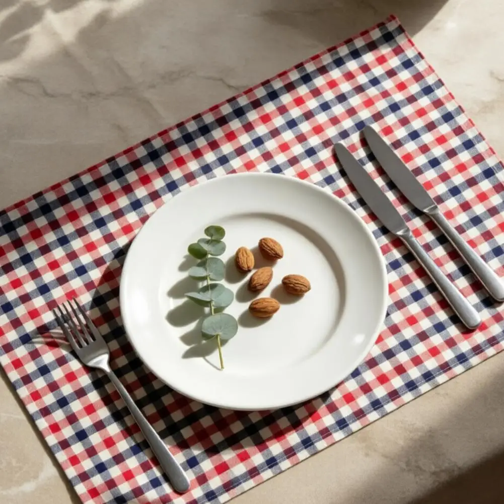 Cotton Placemats Red White And Blue Dining Mats Classic Placemat for Dining Table Home Farmhouse Independence Day Party
Cotton Placemats Red White And Blue Dining Mats Classic Placemat for Dining Table Home Farmhouse Independence Day Party