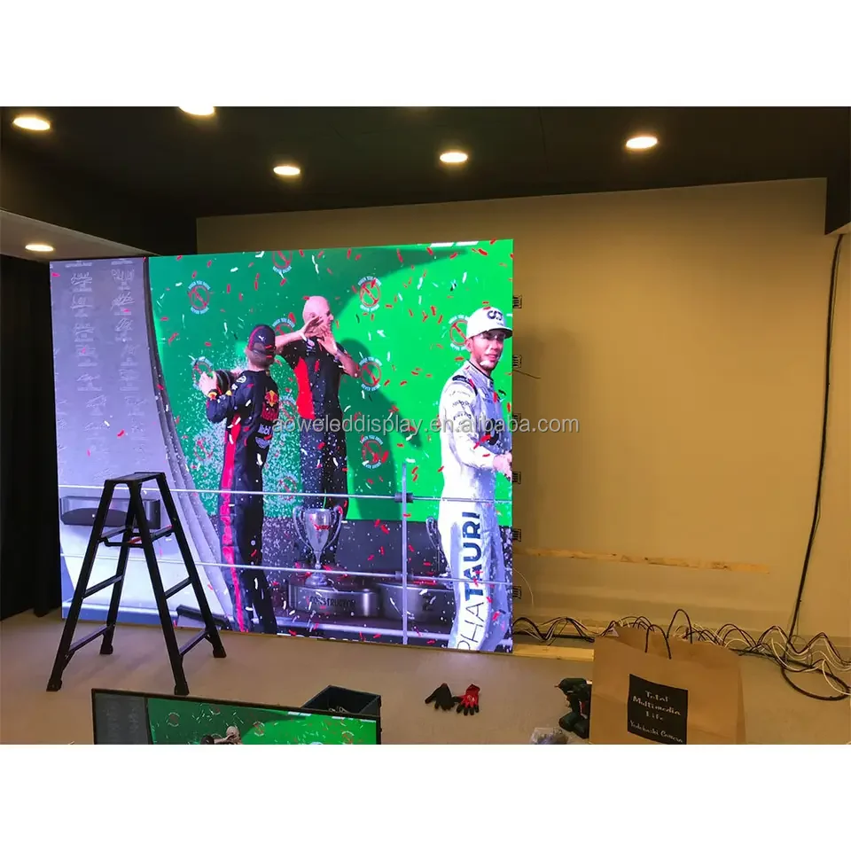 P1.25 Indoor LED Display Hanging Advertising Screen Full Color UHD 8K Resolution High Brightness Large Video Wall DIP Technology
P1.25 Indoor LED Display Hanging Advertising Screen Full Color UHD 8K Resolution High Brightness Large Video Wall DIP Technology