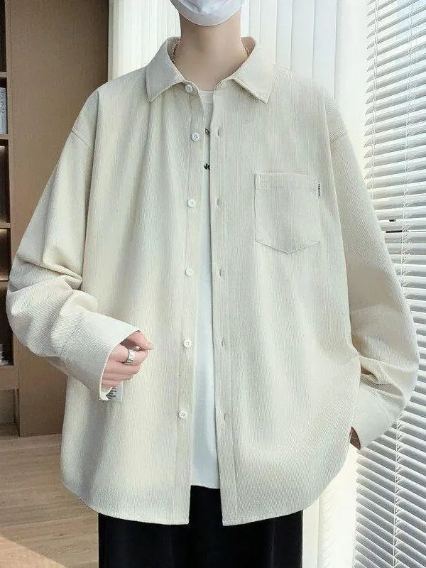 Новая мужская вельветовая длинная све irt, свободная посадка, весенне-осенняя модная молодежная студенческая верхняя одежда, зимняя теплая внутренняя одежда с воротником
Новая мужская вельветовая длинная све irt, свободная посадка, весенне-осенняя модная молодежная студенческая верхняя одежда, зимняя теплая внутренняя одежда с воротником