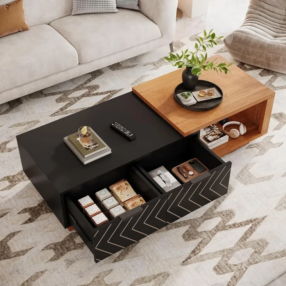 Extendable Coffee Table, 42"-65" Length Adjustable Reversible Wood Coffee Table with 2 Storage Drawers for Living Room
Extendable Coffee Table, 42"-65" Length Adjustable Reversible Wood Coffee Table with 2 Storage Drawers for Living Room