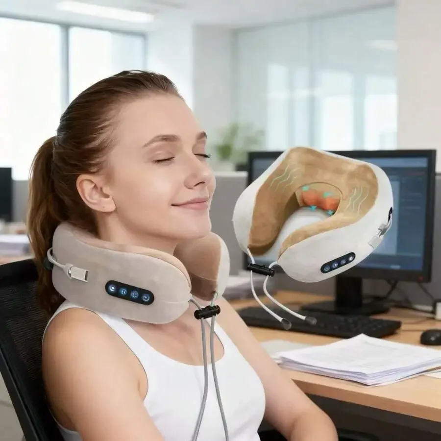Portable Multifunctional U-Shaped Electric Neck Massager, Shoulder Pillow, Neck Pillow, Outdoor, Home, Car, Relaxation Massager
Portable Multifunctional U-Shaped Electric Neck Massager, Shoulder Pillow, Neck Pillow, Outdoor, Home, Car, Relaxation Massager
