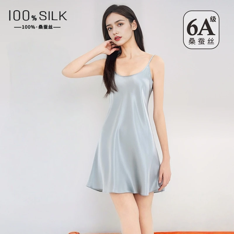 19mm heavyweight silk suspender nightgown for women, summer new 100% mulberry silk sleepwear, home clothes, short skirt
19mm heavyweight silk suspender nightgown for women, summer new 100% mulberry silk sleepwear, home clothes, short skirt
