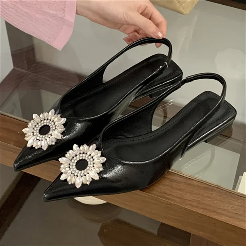 Women's Pointed Toe Rhinestone Pearl Embellished Slingback Flat Pumps,Elegant Luxury Wedding Evening Party Footwear,DropShipping
Women's Pointed Toe Rhinestone Pearl Embellished Slingback Flat Pumps,Elegant Luxury Wedding Evening Party Footwear,DropShipping