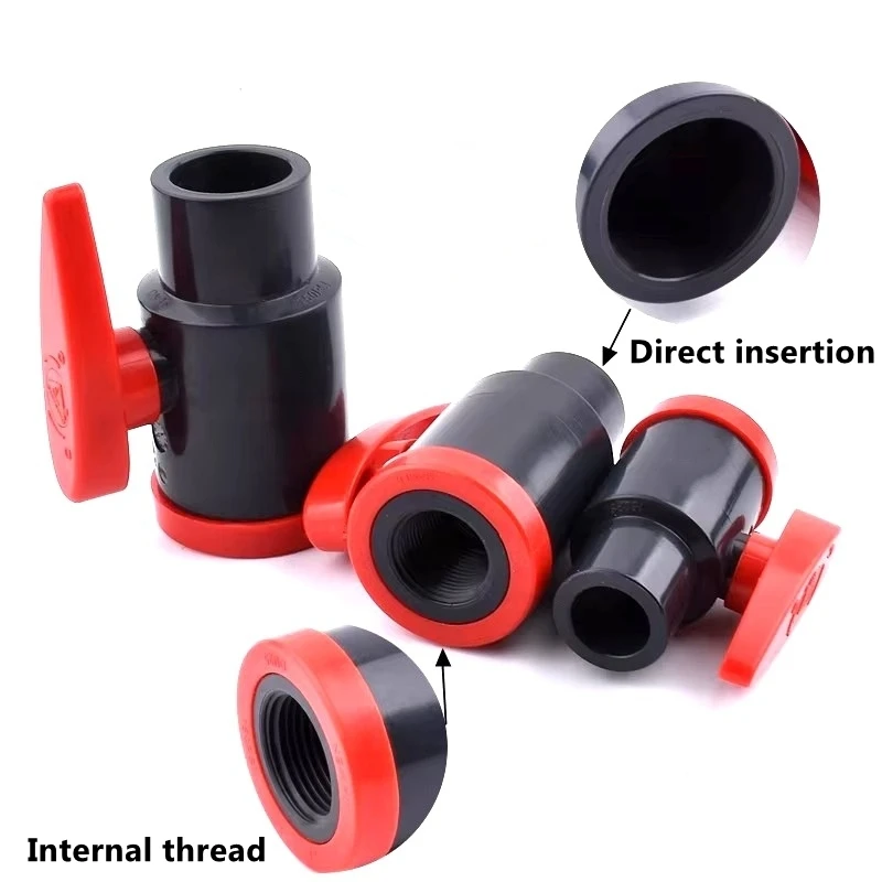 1PC 20/25/32mm To 1/2 3/4 1 Inch Thread UPVC Pipe Ball Valve Aquarium Accessories Fish Tank Connector Irrigation System Fittings
1PC 20/25/32mm To 1/2 3/4 1 Inch Thread UPVC Pipe Ball Valve Aquarium Accessories Fish Tank Connector Irrigation System Fittings