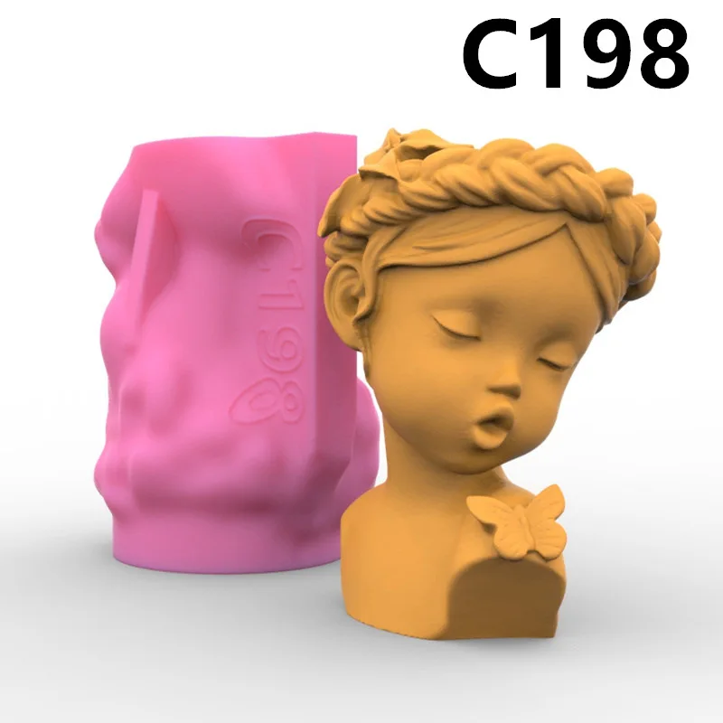 Creative Butterfly Girl Flower Pot Pen Holder Silicone Mold Gypsum form Scented Stone Ornaments Homemade Handicraft
Creative Butterfly Girl Flower Pot Pen Holder Silicone Mold Gypsum form Scented Stone Ornaments Homemade Handicraft