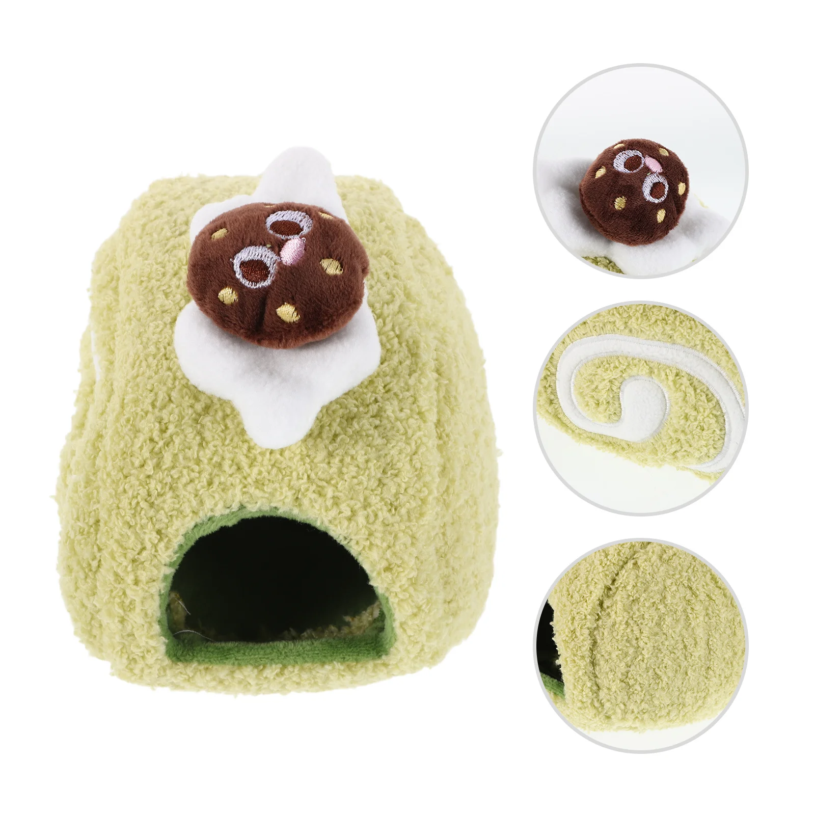 Cute Swiss Roll Design Hamster Winter Bed Warm Cotton Hideout Multi-Functional Small Animal Shelter
Cute Swiss Roll Design Hamster Winter Bed Warm Cotton Hideout Multi-Functional Small Animal Shelter