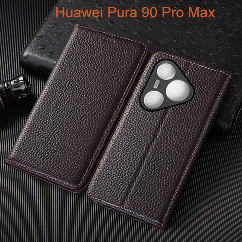 Genuine Leather Flip Case For Huawei Pura 90 Pro Max Phone Cover Card Cases Litchi Pattern Handmade
Genuine Leather Flip Case For Huawei Pura 90 Pro Max Phone Cover Card Cases Litchi Pattern Handmade