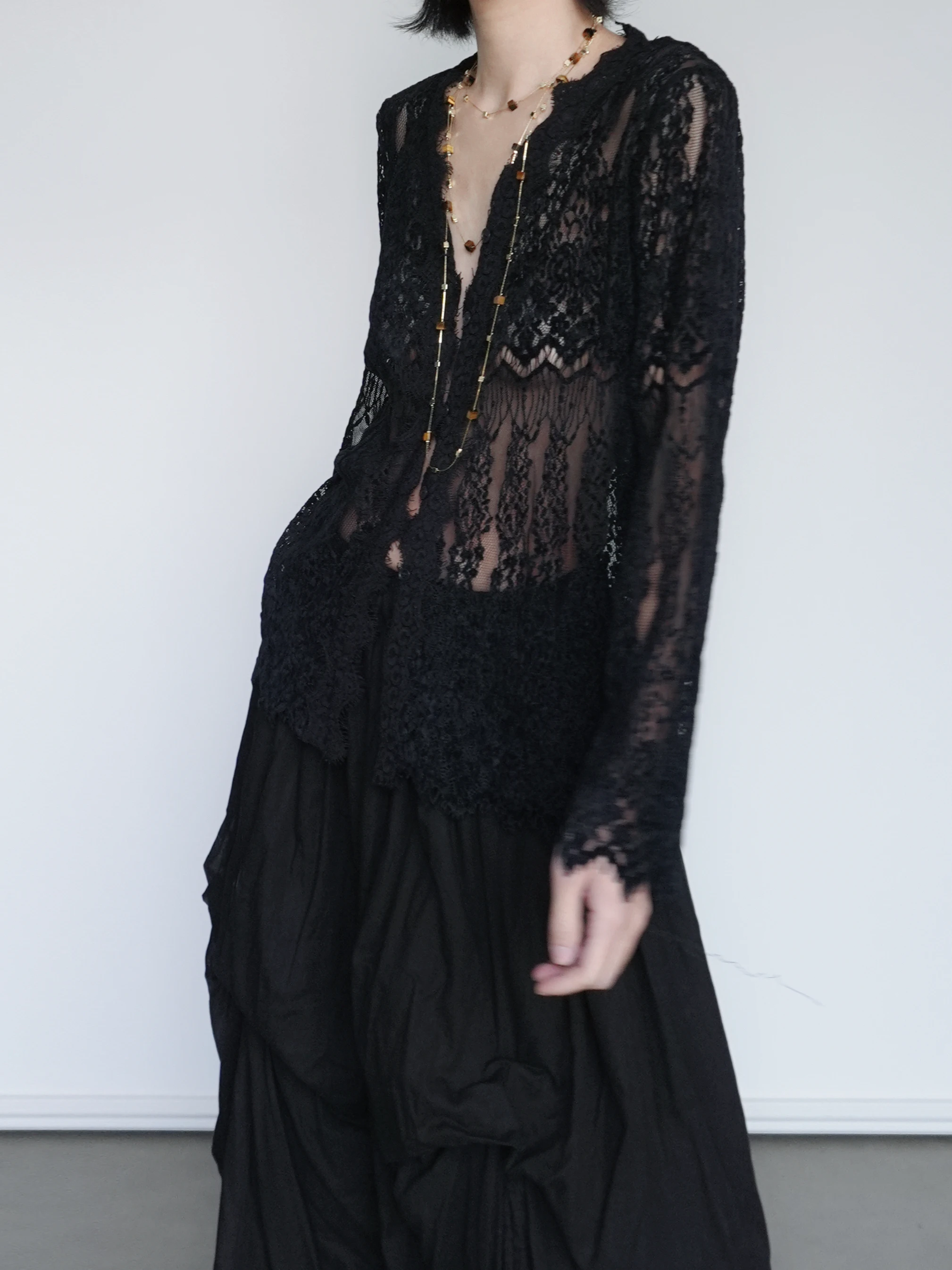 Женский кардиган Slim Fit с кружевными вырезами и V-образным вырезом, вязаный, сексуальный, весенний, новинка, из нейлоновой ткани, класс B, рейтинг Se
Женский кардиган Slim Fit с кружевными вырезами и V-образным вырезом, вязаный, сексуальный, весенний, новинка, из нейлоновой ткани, класс B, рейтинг Se