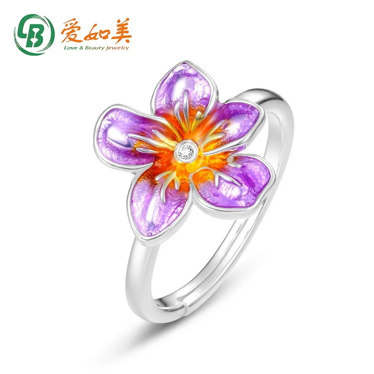 New Exquisite Violet Cold Enamel Flower Ring 18K Gold PT950 Platinum Silver Plated 7-Layer Gold Ring for Women
New Exquisite Violet Cold Enamel Flower Ring 18K Gold PT950 Platinum Silver Plated 7-Layer Gold Ring for Women