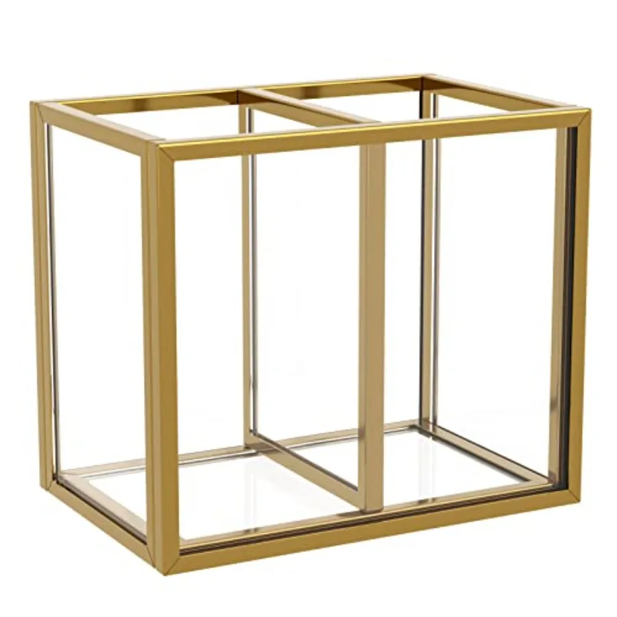 Gold Acrylic Pen Holder for Desk, Clear Pencil Cup Organizer Makeup Brush Holder, Acrylic Desk Organizers and Accessories for D
Gold Acrylic Pen Holder for Desk, Clear Pencil Cup Organizer Makeup Brush Holder, Acrylic Desk Organizers and Accessories for D