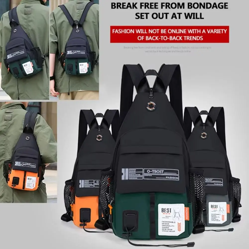 Oxford Men Chest Bag Multifunctional Large Capacity Sling Backpack Adjustable Strap Shoulder Bag Men Crossbody Bag Sports
Oxford Men Chest Bag Multifunctional Large Capacity Sling Backpack Adjustable Strap Shoulder Bag Men Crossbody Bag Sports