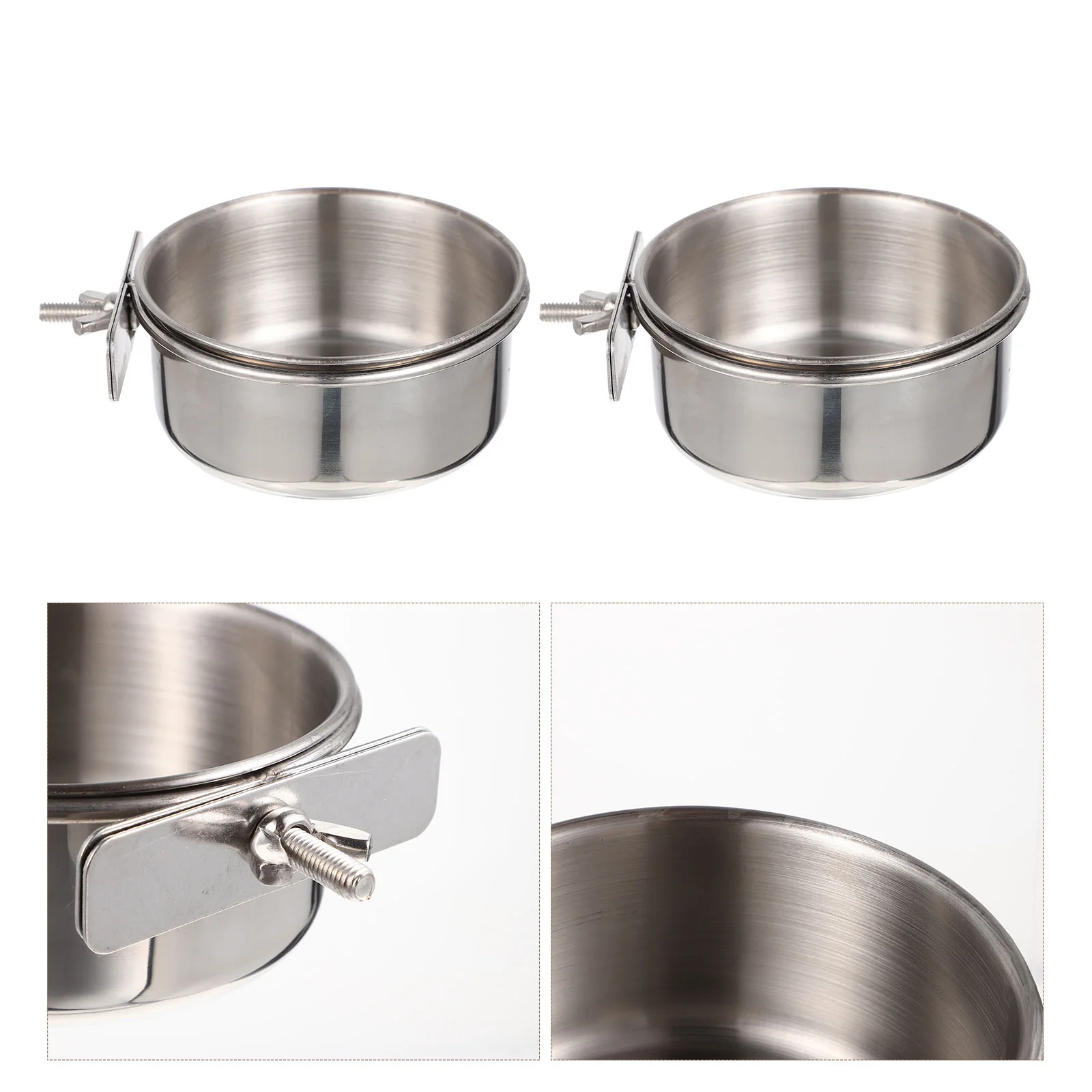 2 Sets Parrot Bowl Water Cup Pet Feeder The Bird Feeding Cockatiels Stainless Steel Cage Feeders Cups Travel Toy
2 Sets Parrot Bowl Water Cup Pet Feeder The Bird Feeding Cockatiels Stainless Steel Cage Feeders Cups Travel Toy