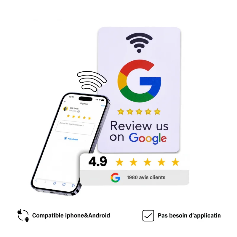 Customized Source Factory Standard Card Mobile Quick NFC Google Card NTAG213/215 Restaurant Business Card
Customized Source Factory Standard Card Mobile Quick NFC Google Card NTAG213/215 Restaurant Business Card