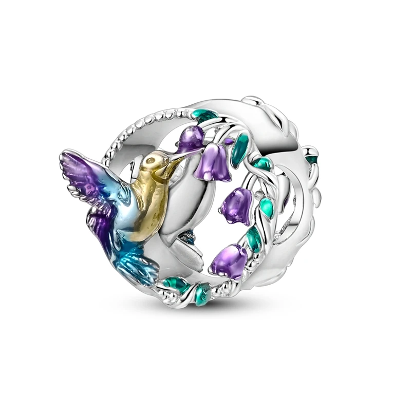 925 Sterling Silver Hummingbird And Lily Of The Valley Charms Bead Fit 3mm Original Bracelet DIY Women Birthday Jewelry Gifts
925 Sterling Silver Hummingbird And Lily Of The Valley Charms Bead Fit 3mm Original Bracelet DIY Women Birthday Jewelry Gifts