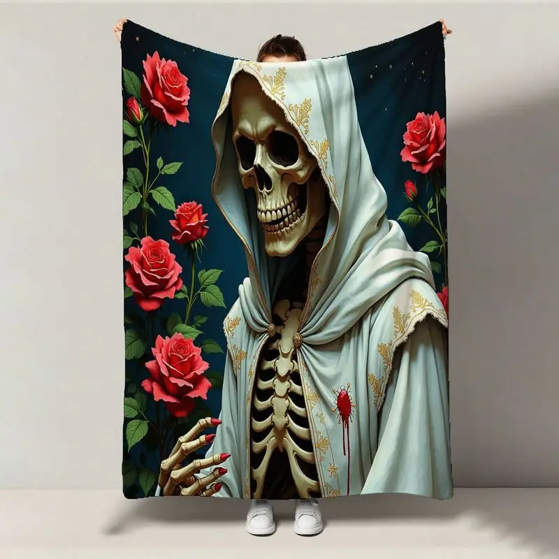 Skull and Roses Flannel Blanket - Ultra-Soft | Cozy Throw for Spring Picnics, Winter Warmth, Gifts
Skull and Roses Flannel Blanket - Ultra-Soft | Cozy Throw for Spring Picnics, Winter Warmth, Gifts