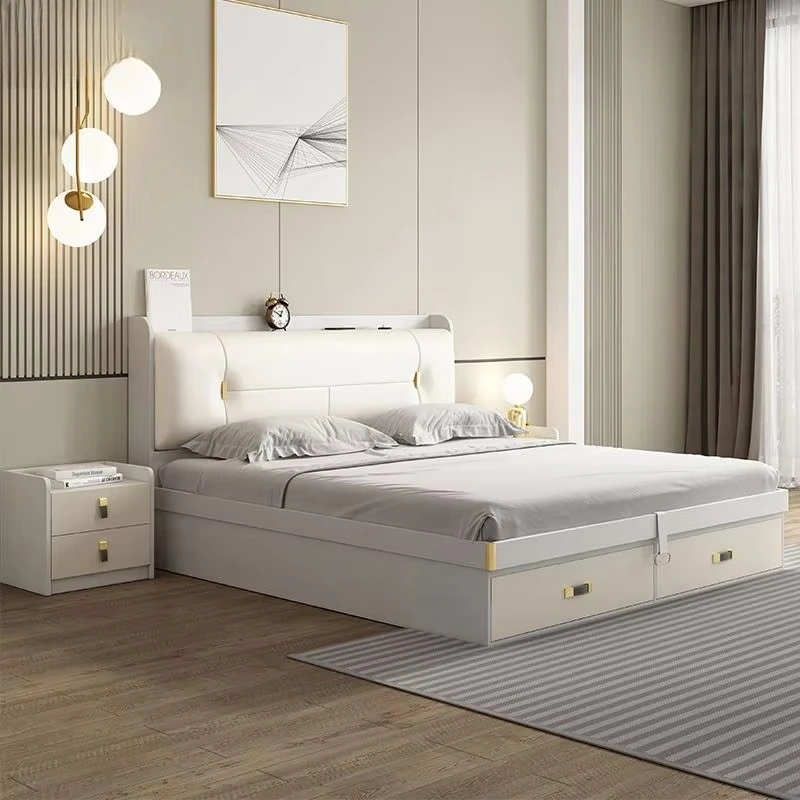 Home Furniture Latest Design Box Spring Bed with Bedside Tables for Storage Wholesale Price Custom Modern Luxury Bed for Sale
Home Furniture Latest Design Box Spring Bed with Bedside Tables for Storage Wholesale Price Custom Modern Luxury Bed for Sale