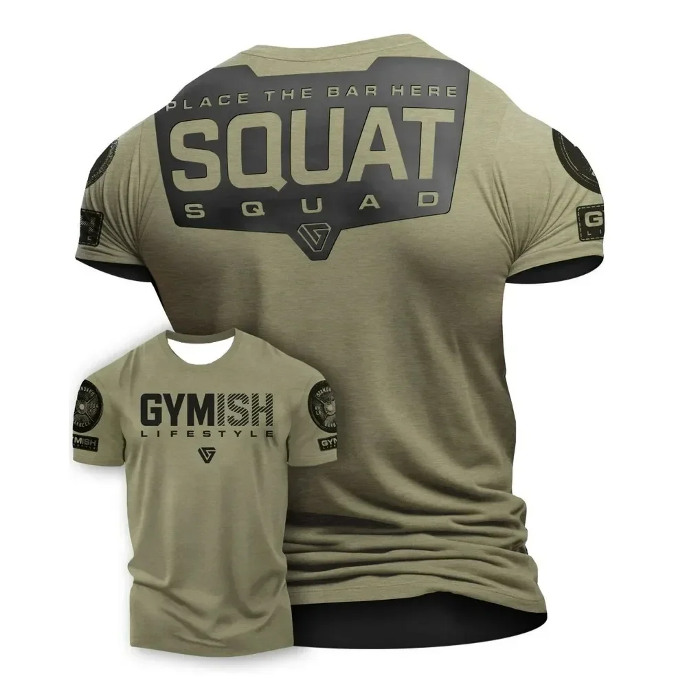 Men's Gym Muscle Training Letter Print T Shirt Breathable Round Neck Summer Outdoor Casual Sports Daily Wear Top Gift
Men's Gym Muscle Training Letter Print T Shirt Breathable Round Neck Summer Outdoor Casual Sports Daily Wear Top Gift