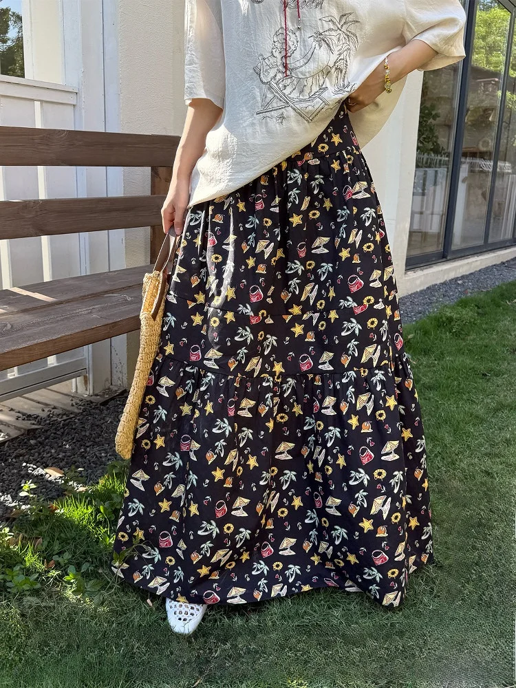 Brand Holiday Print f-length Long Skirt A-line Silhouette Cotton Material Midi Skirt for Commuting Simple Sle
Brand Holiday Print f-length Long Skirt A-line Silhouette Cotton Material Midi Skirt for Commuting Simple Sle