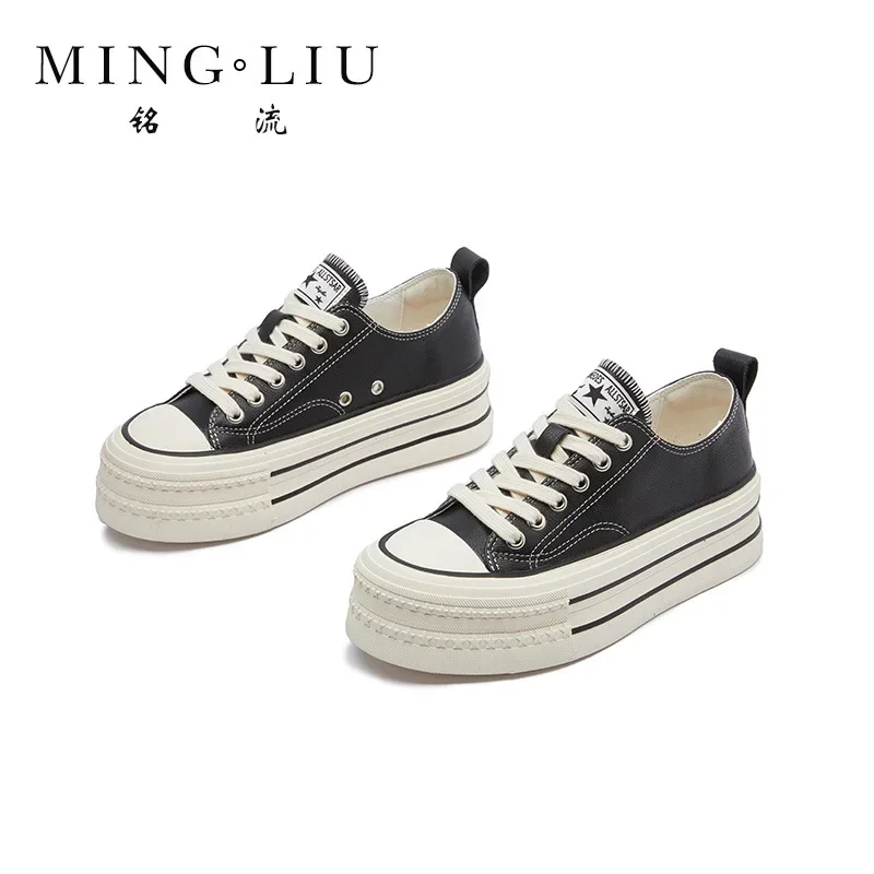 First Layer Cowhide Little White Shoes Spring New Women's Casual Classic Board Versatile Muffin Sneaker Lace-up Designer Ins
First Layer Cowhide Little White Shoes Spring New Women's Casual Classic Board Versatile Muffin Sneaker Lace-up Designer Ins