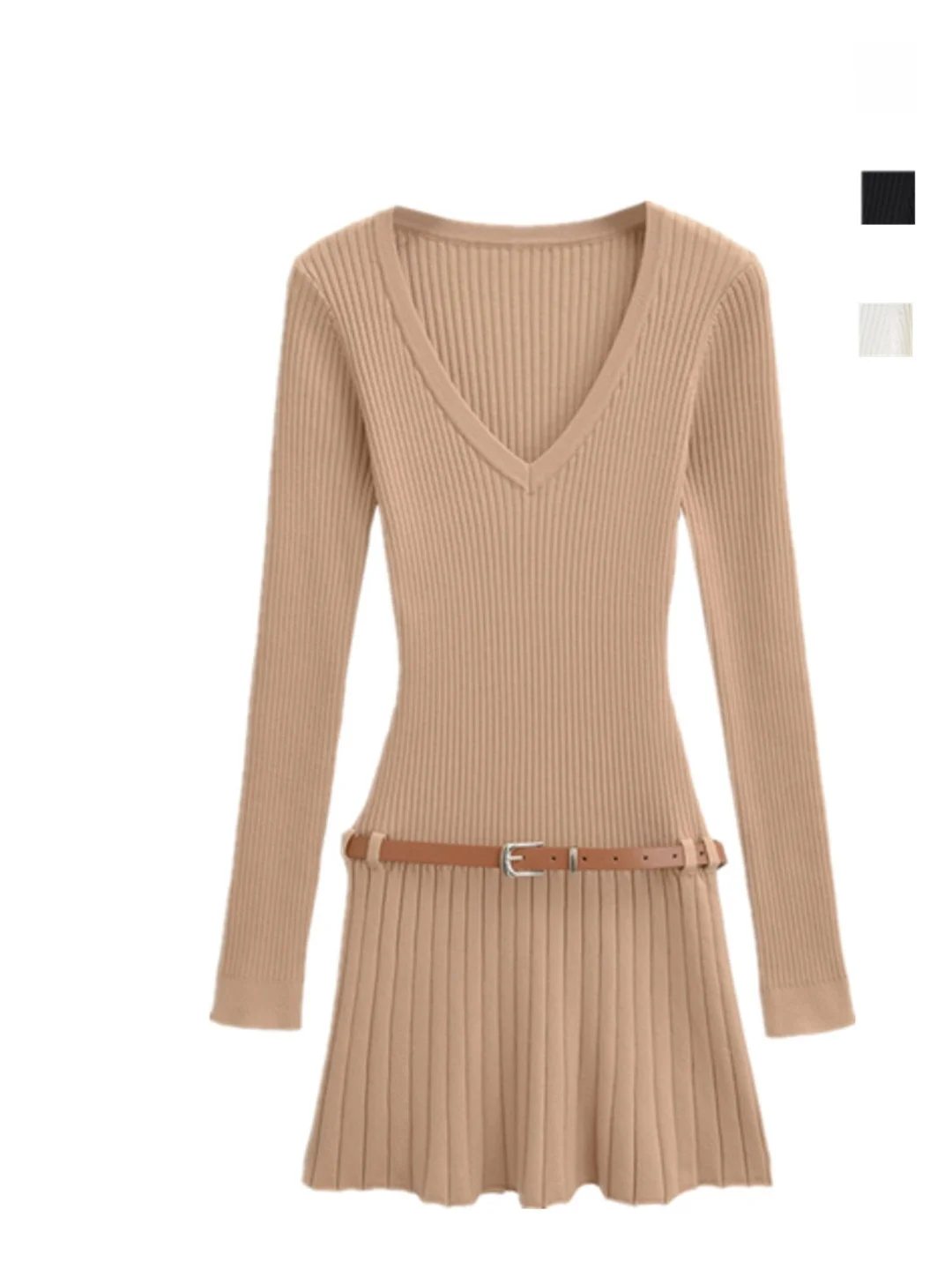 Сексуальная пряная девушка Pure Desire Sle Плиссированная юбка трапециевидной формы, трикотажное платье с завязкой на талии, утягивающее трикотажное платье V-Ne
Сексуальная пряная девушка Pure Desire Sle Плиссированная юбка трапециевидной формы, трикотажное платье с завязкой на талии, утягивающее трикотажное платье V-Ne