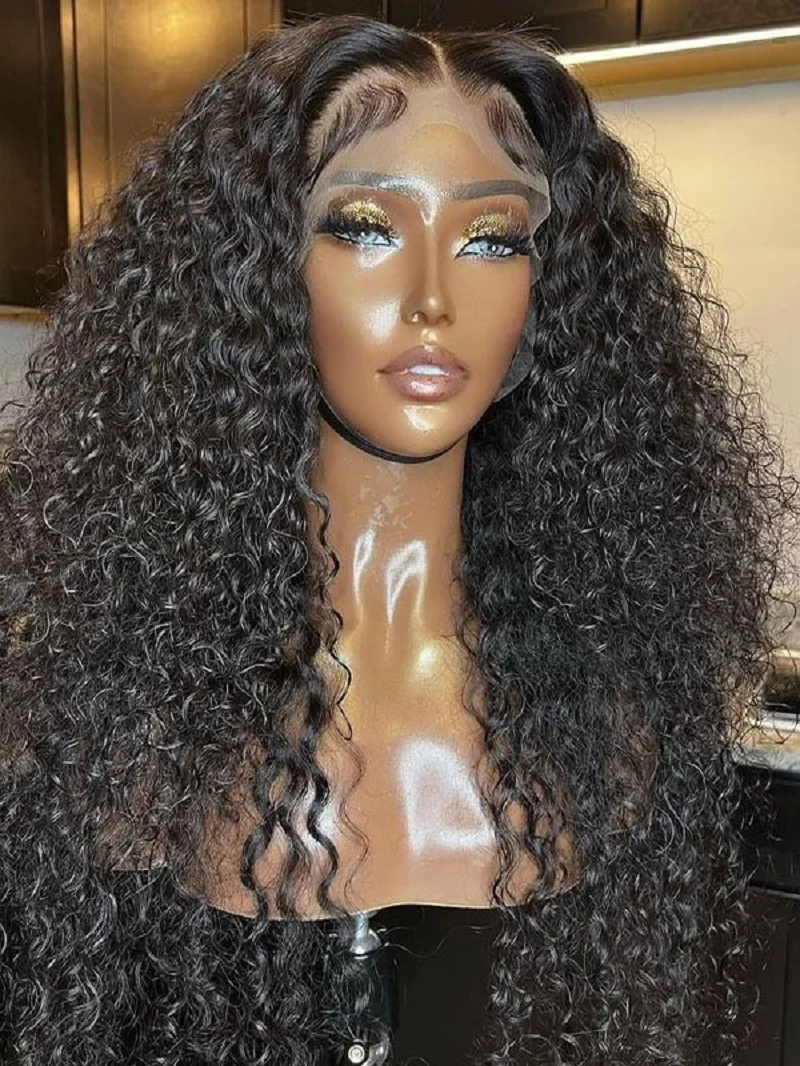 Soft 26Inch 180 Density Long Natural Black Kinky Curly Deep Lace Front Wig For Women With Baby Hair Preplucked Glueless Daily
Soft 26Inch 180 Density Long Natural Black Kinky Curly Deep Lace Front Wig For Women With Baby Hair Preplucked Glueless Daily