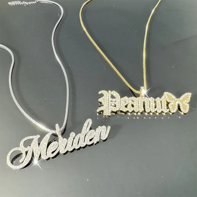 DHQH Customized Name Diamond Necklace Personalized Letter Shining Name Necklace Ancient English Pendant Personalized Jewelry
DHQH Customized Name Diamond Necklace Personalized Letter Shining Name Necklace Ancient English Pendant Personalized Jewelry