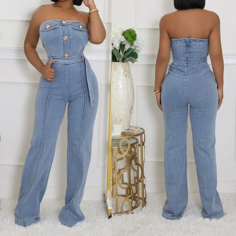 Women Blue High Waist Hollow Out Wide Leg Pants Jeans Rompers Female Sexy Off Shoulder Backless Denim Jumpsuits Street Outwears
Women Blue High Waist Hollow Out Wide Leg Pants Jeans Rompers Female Sexy Off Shoulder Backless Denim Jumpsuits Street Outwears
