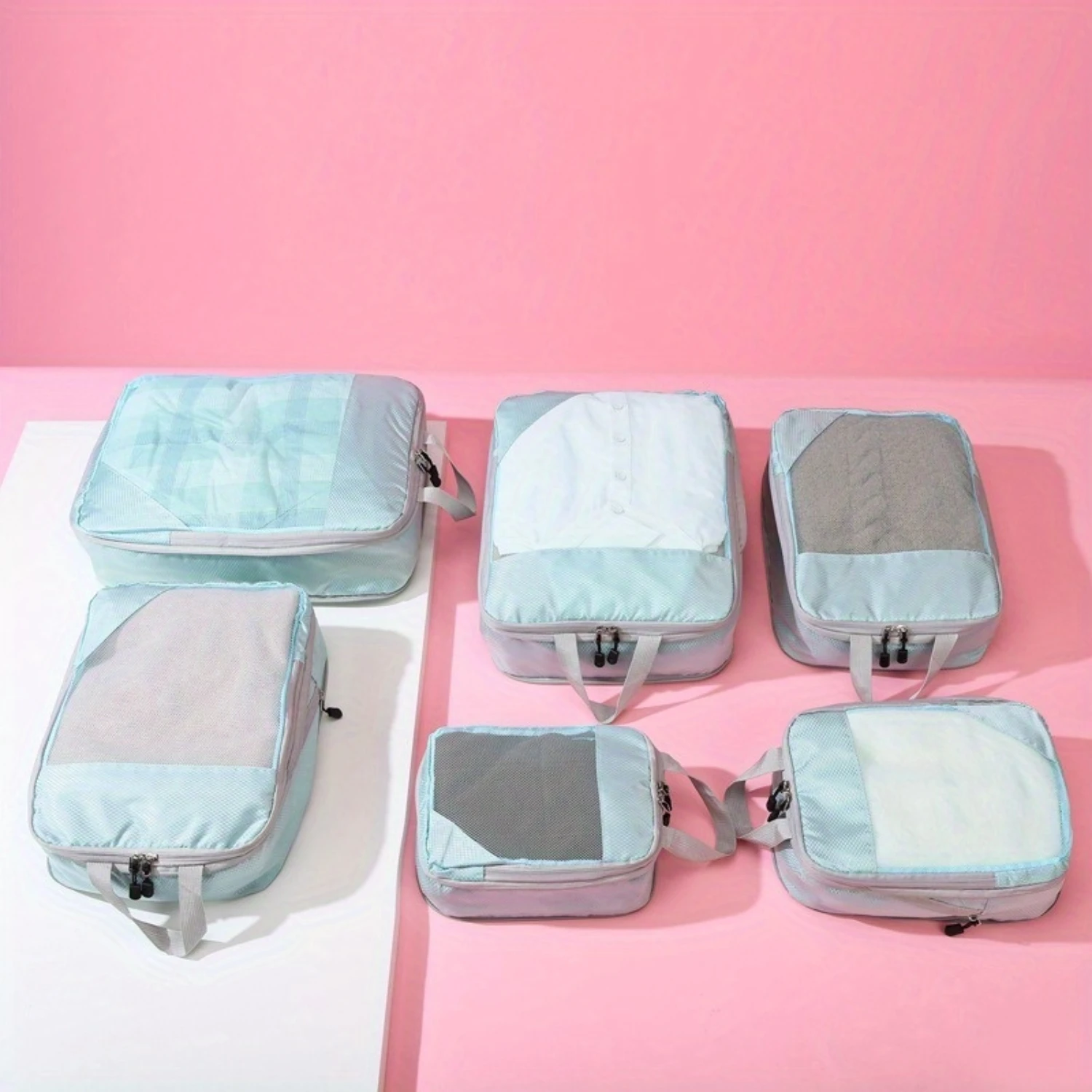 6-Piece Travel Organizer Set, Canvas , Foldable Multi- Solution, Portable Clothing and Luggage Packing Cubes
6-Piece Travel Organizer Set, Canvas , Foldable Multi- Solution, Portable Clothing and Luggage Packing Cubes