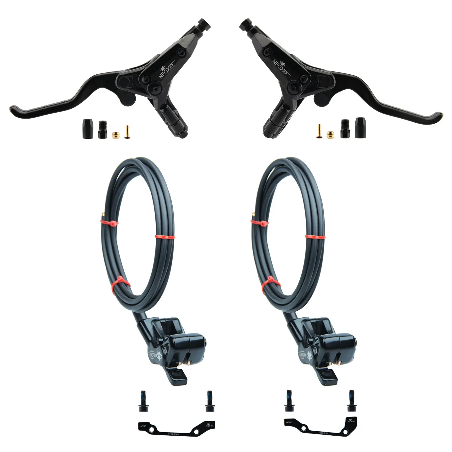 NFOX Mountain Bike (MTB) Handle 4-piston Left Caliper Hydraulic Disc Brake System Special Accessories Brake Handle Modification
NFOX Mountain Bike (MTB) Handle 4-piston Left Caliper Hydraulic Disc Brake System Special Accessories Brake Handle Modification