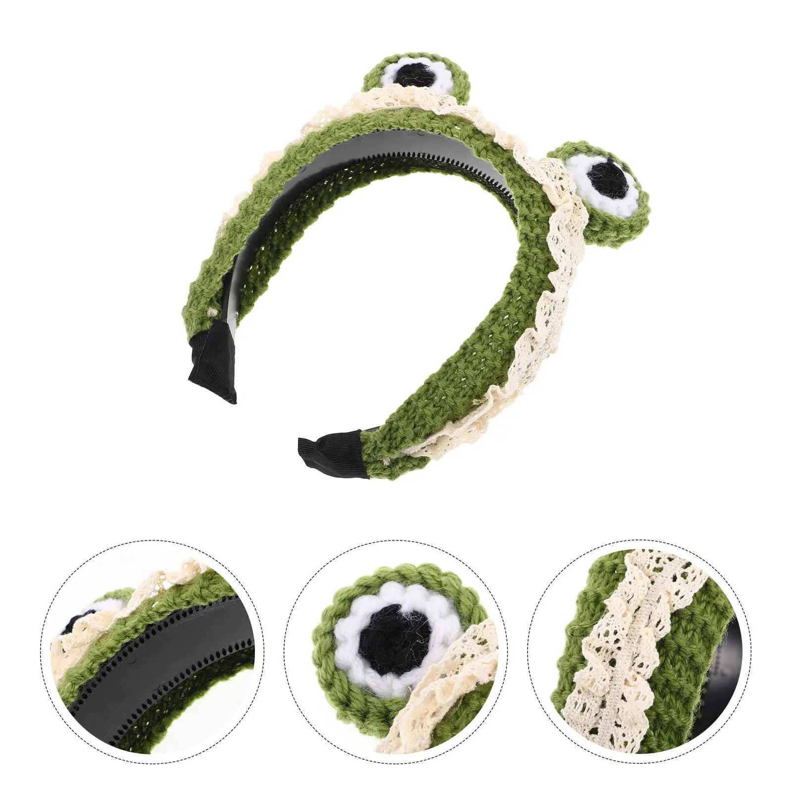 Cute Frog Headband Big Eye Design Soft Knitted Hairband Nonslip Makeup Face Wash Skincare Spa Headband for Women Lovely
Cute Frog Headband Big Eye Design Soft Knitted Hairband Nonslip Makeup Face Wash Skincare Spa Headband for Women Lovely