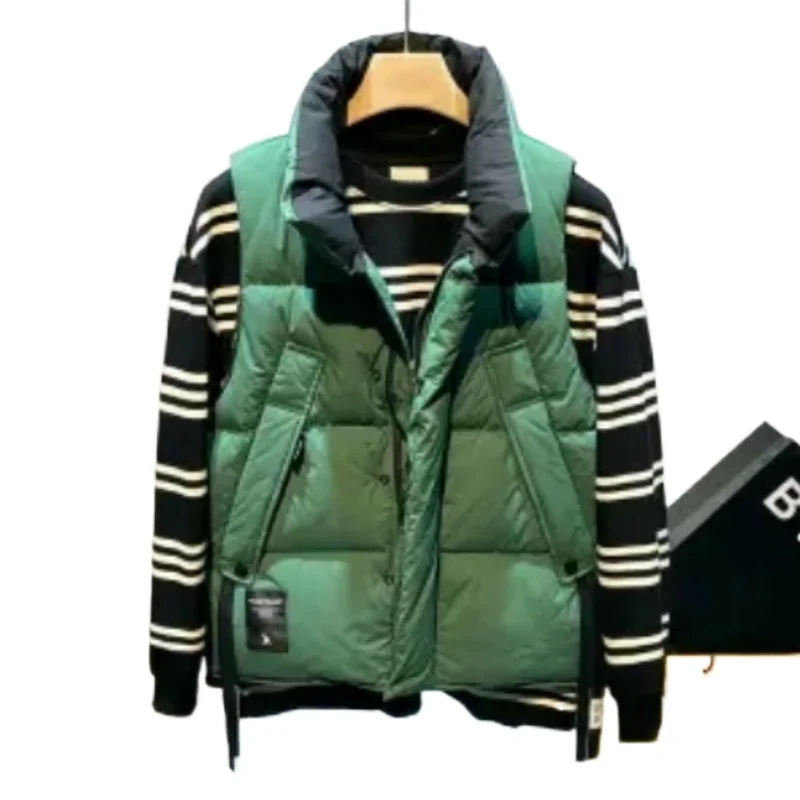 Men Trendy Vest Autumn Winter Male Outer Wear Warm Waistcoat Large Size Youth Fashion Casual Loose Stand Neck Sleeveless Jacket
Men Trendy Vest Autumn Winter Male Outer Wear Warm Waistcoat Large Size Youth Fashion Casual Loose Stand Neck Sleeveless Jacket