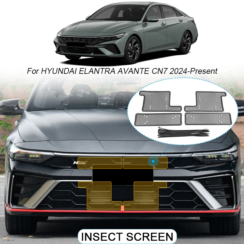 4PCS Car Insect-proof Air Inlet Protect Cover For Hyundai Elantra Avante CN7 2024-2026 Airin Insert Vent Racing Grill Filter Net
4PCS Car Insect-proof Air Inlet Protect Cover For Hyundai Elantra Avante CN7 2024-2026 Airin Insert Vent Racing Grill Filter Net