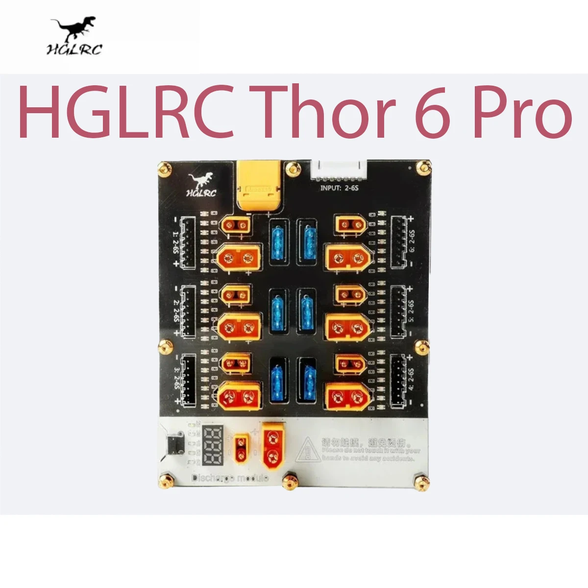 HGLRC Thor 6 Pro Port LIPO Balance Charger Board 40A XT60 XT30 Plug 2-6S LIPO Discharger for IMAX B6 ISDT Q6 Nano HOTA D6 Pro P6
HGLRC Thor 6 Pro Port LIPO Balance Charger Board 40A XT60 XT30 Plug 2-6S LIPO Discharger for IMAX B6 ISDT Q6 Nano HOTA D6 Pro P6