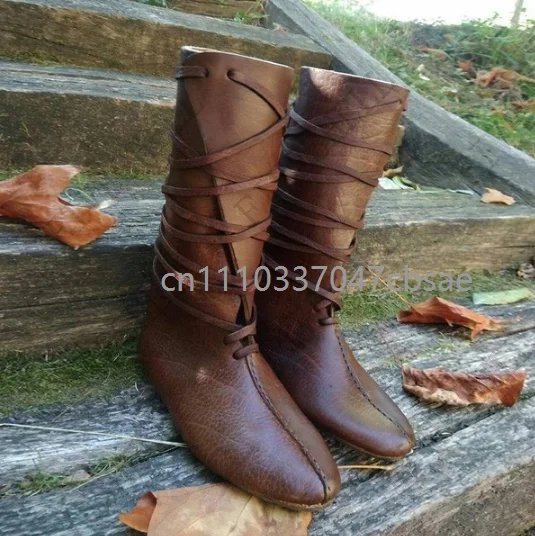 Gothic Steampunk Leather Man Boots Medieval Renaissance Knight Women Cosplay Shoes Carnival Party Retro Pirates Shoes Prop 2026
Gothic Steampunk Leather Man Boots Medieval Renaissance Knight Women Cosplay Shoes Carnival Party Retro Pirates Shoes Prop 2026