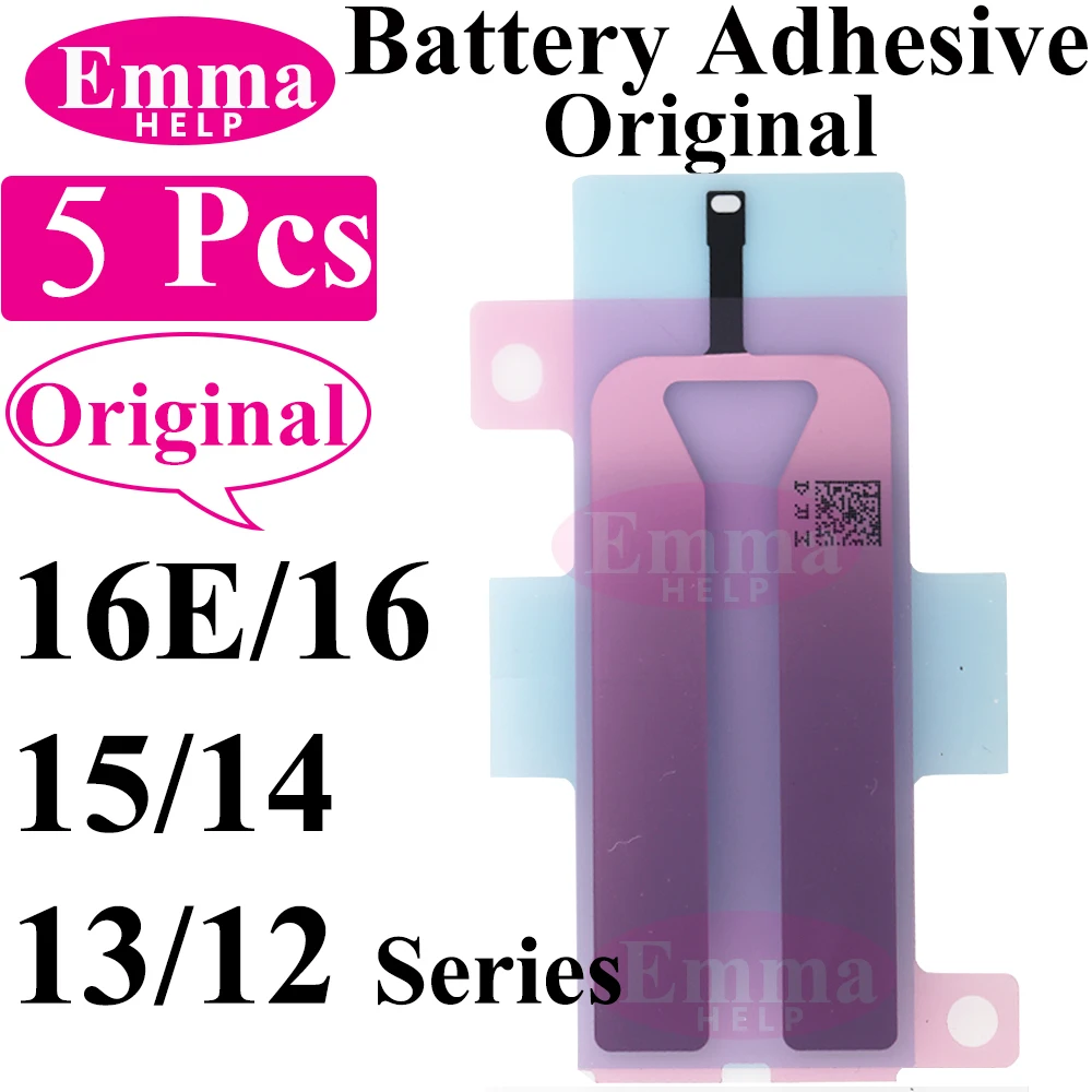 EmmaHelp 5 шт. оригинальная наклейка на аккумулятор для iPhone 16E 13 Pro Max 14 Plus 15 16 13 12 11 клейкая лента для аккумулятора запасные части
EmmaHelp 5 шт. оригинальная наклейка на аккумулятор для iPhone 16E 13 Pro Max 14 Plus 15 16 13 12 11 клейкая лента для аккумулятора запасные части