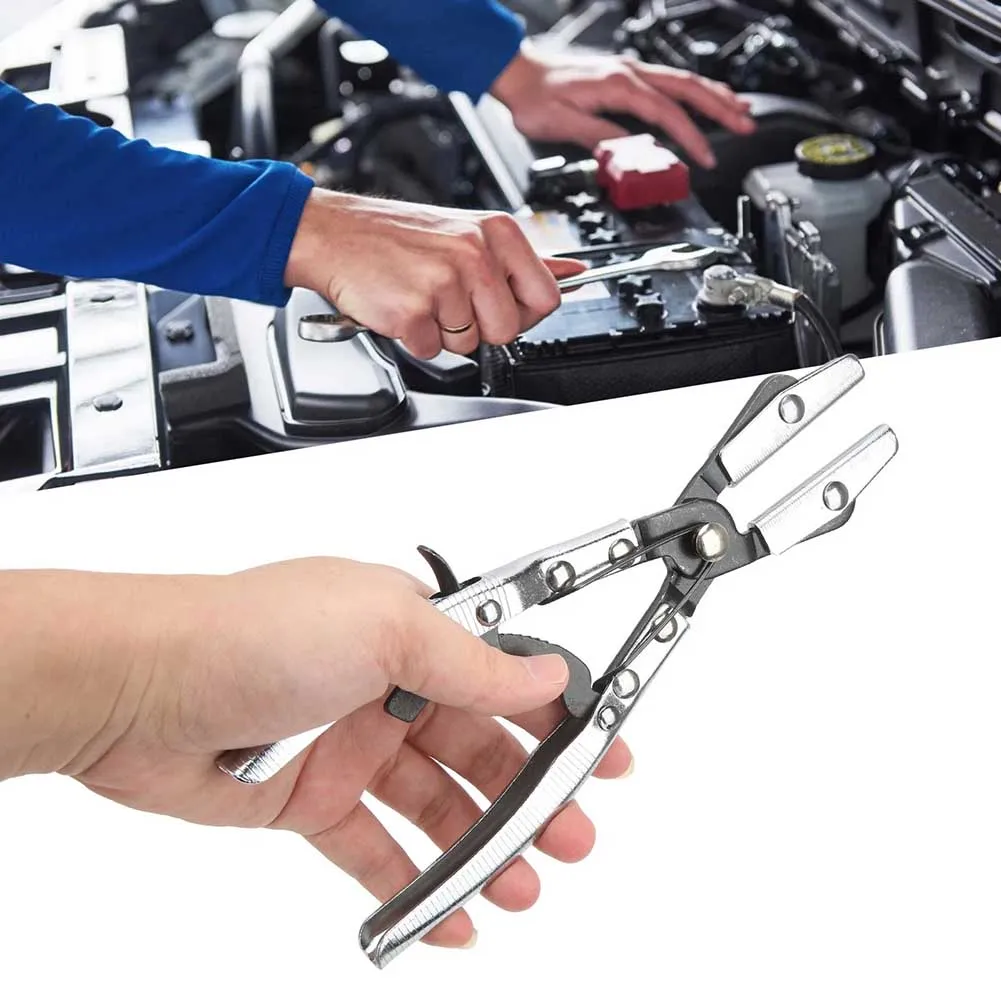 Ratcheting Hose Pinch Tool with Swivel Jaw for Automotive Radiator Brake and Fuel Line Service Without Fluid Drainage
Ratcheting Hose Pinch Tool with Swivel Jaw for Automotive Radiator Brake and Fuel Line Service Without Fluid Drainage