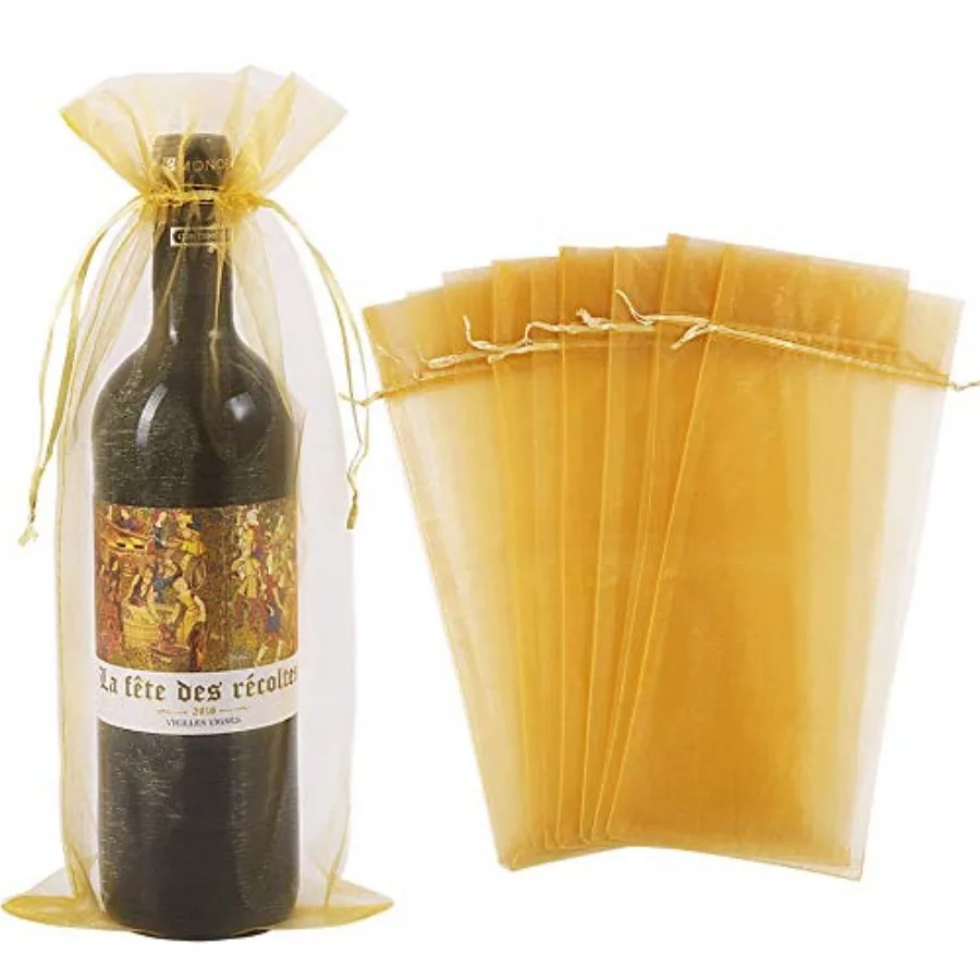 30pcs Organza Wine Bags, Sheer Mesh Bottle Gift Pouches Wine Covers Dresses with Drawstring for Christmas
30pcs Organza Wine Bags, Sheer Mesh Bottle Gift Pouches Wine Covers Dresses with Drawstring for Christmas