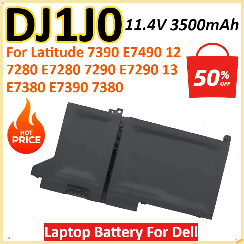 DJ1J0 11,4 В 3500 мАч 42 Втч Аккумулятор для ноутбука Dell Latitude 7390 E7490 12 7280 E7280 7290 E7290 13 E7380 E7390 7380 14 E7480
DJ1J0 11,4 В 3500 мАч 42 Втч Аккумулятор для ноутбука Dell Latitude 7390 E7490 12 7280 E7280 7290 E7290 13 E7380 E7390 7380 14 E7480
